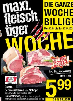 Maximarkt Österr. Schweinskarree oder Schopf Angebot