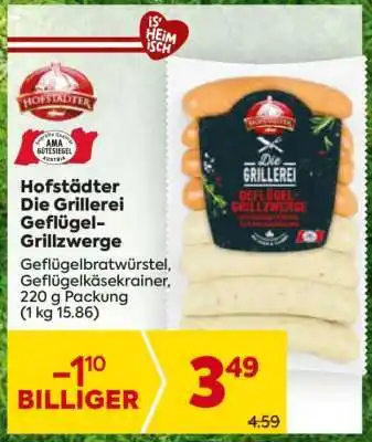 Billa Hofstädter Die Grillerei Geflügel-Grillzwerge Angebot