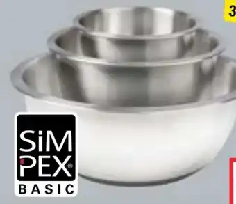 Maximarkt Simpex Basic Rührschüsselset Antislip Angebot