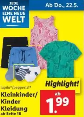 Lidl Kleinkinder/ Kinder Kleidung Angebot