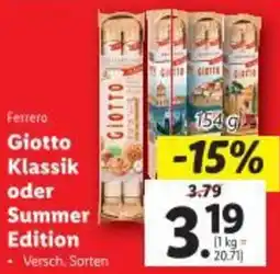 Lidl Giotto Klassik oder Summer Edition Angebot