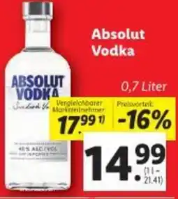 Lidl Absolut Vodka Angebot