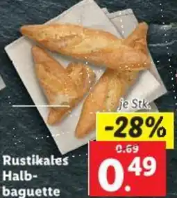 Lidl Rustikales Halb- baguette Angebot