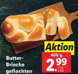 Lidl Butter- Brioche geflochten Angebot