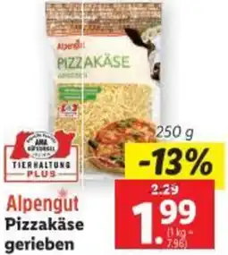 Lidl Pizzakäse gerieben Angebot
