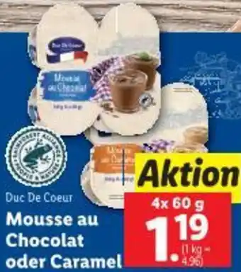 Lidl Mousse au Chocolat oder Caramel Angebot