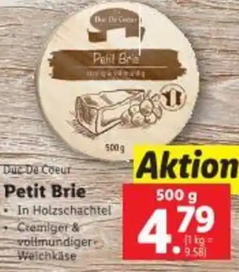 Lidl Petit Brie Angebot