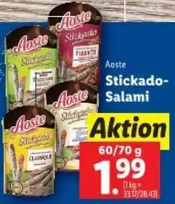 Lidl Stickado- Salami Angebot