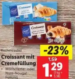 Lidl Croissant mit Cremefüllung Angebot