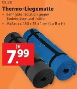 Lidl Thermo-Liegematte Angebot