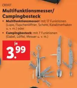 Lidl Multifunktionsmesser/ Campingbesteck Angebot