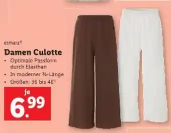 Lidl Damen Culotte Angebot