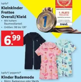 Lidl Kleinkinder Frottee Overall/Kleid Angebot