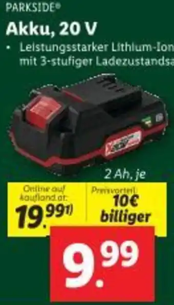 Lidl Akku, 20 V Angebot