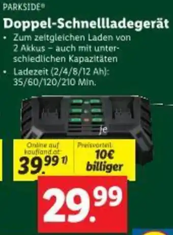 Lidl Doppel-Schnellladegerät Angebot