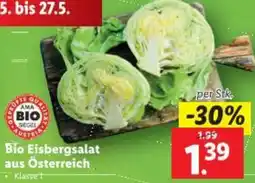 Lidl Bio Eisbergsalat aus Österreich Angebot
