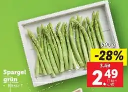 Lidl Spargel grün Angebot