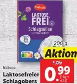 Lidl Laktosefreier Schlagobers Angebot