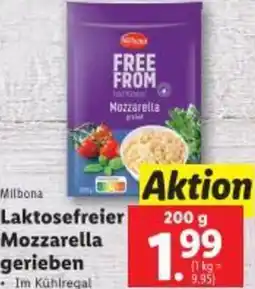 Lidl Laktosefreier Mozzarella gerieben Angebot