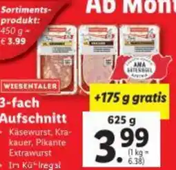 Lidl 3-fach Aufschnitt Angebot