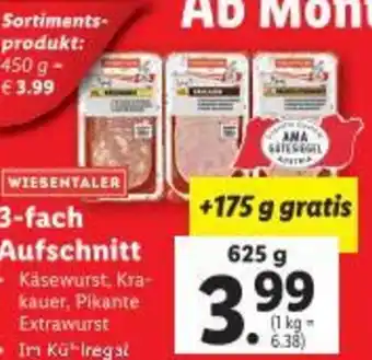 Lidl 3-fach Aufschnitt Angebot