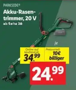 Lidl Akku-Rasen- trimmer, 20 Angebot