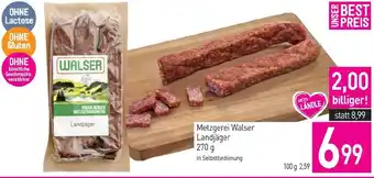 Sutterlüty Metzgerei Walser Landjäger Angebot