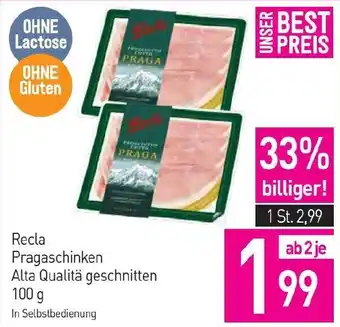 Sutterlüty Recla Pragaschinken Alta Qualitä geschnitten Angebot