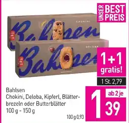Sutterlüty Bahlsen Chokini, Deloba, Kipferl, Blätter- brezeln oder Butterblätter Angebot