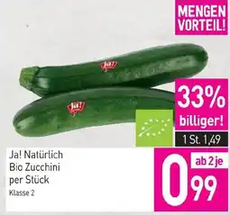 Sutterlüty Ja! Natürlich Bio Zucchini Angebot