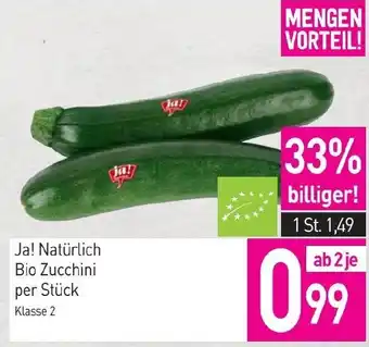 Sutterlüty Ja! Natürlich Bio Zucchini Angebot