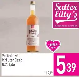 Sutterlüty Sutter liity's Kräuter Essig Angebot
