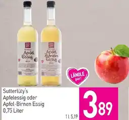 Sutterlüty Sutterlüty's Apfelessig oder Apfel-Birnen Essig Angebot