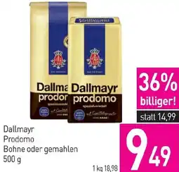 Sutterlüty Prodomo Bohne oder gemahlen Angebot