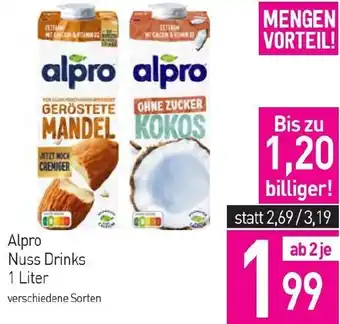 Sutterlüty Nuss Drinks Angebot