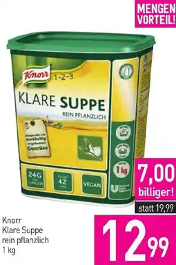 Sutterlüty Knorr Klare Suppe rein pflanzlich Angebot