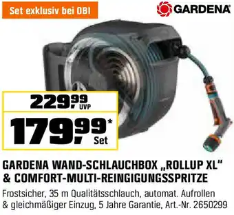 OBI Wand-schlauchbox rollup & comfort-multi-reingigungsspritze Angebot