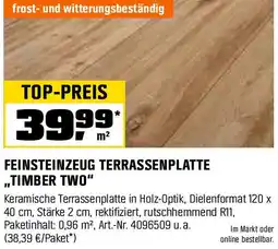 OBI Feinsteinzeug terrassenplatte timber two Angebot