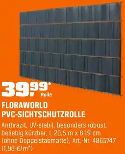OBI Pvc-sichtschutzrolle Angebot