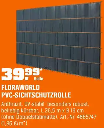 OBI Pvc-sichtschutzrolle Angebot
