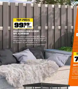 OBI Sichtschutzzaun-element wpc aluminium Angebot