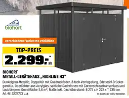 OBI Metall-gerätehaus highline Angebot