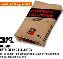 OBI Estrich und füllbeton Angebot