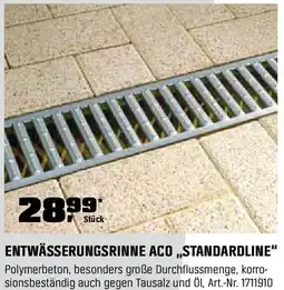 OBI Entwässerungsrinne aco standardline Angebot