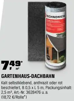 OBI Gartenhaus-dachbahn Angebot