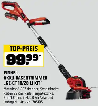 OBI Akku-rasentrimmer Angebot