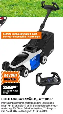 OBI Akku-rasenmäher easysurge Angebot