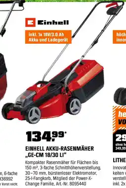 OBI Akku-rasenmäher Angebot
