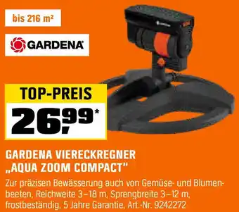 OBI Viereckregner aqua zoom compact Angebot