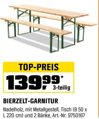 OBI Bierzelt-garnitur Angebot